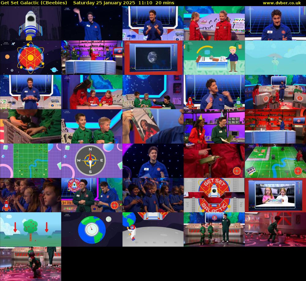 Get Set Galactic (CBeebies) Saturday 25 January 2025 11:10 - 11:30