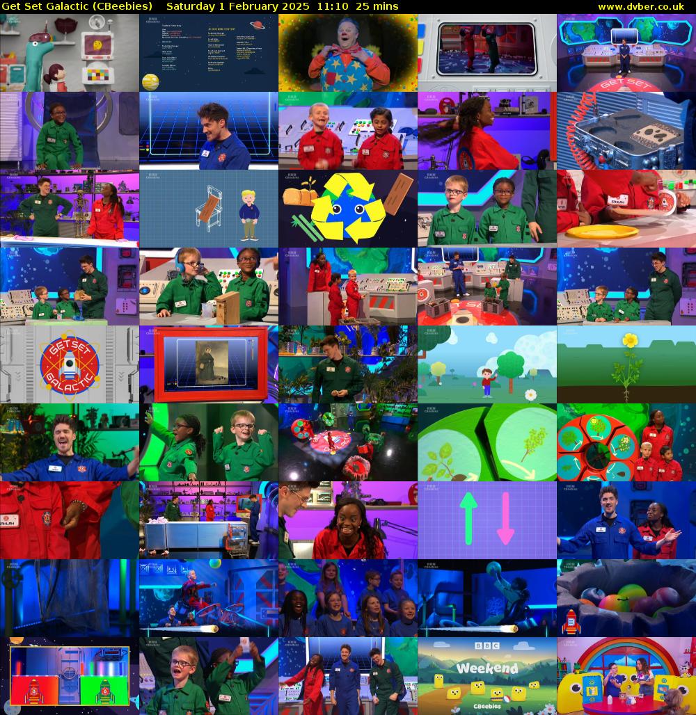 Get Set Galactic (CBeebies) Saturday 1 February 2025 11:10 - 11:35