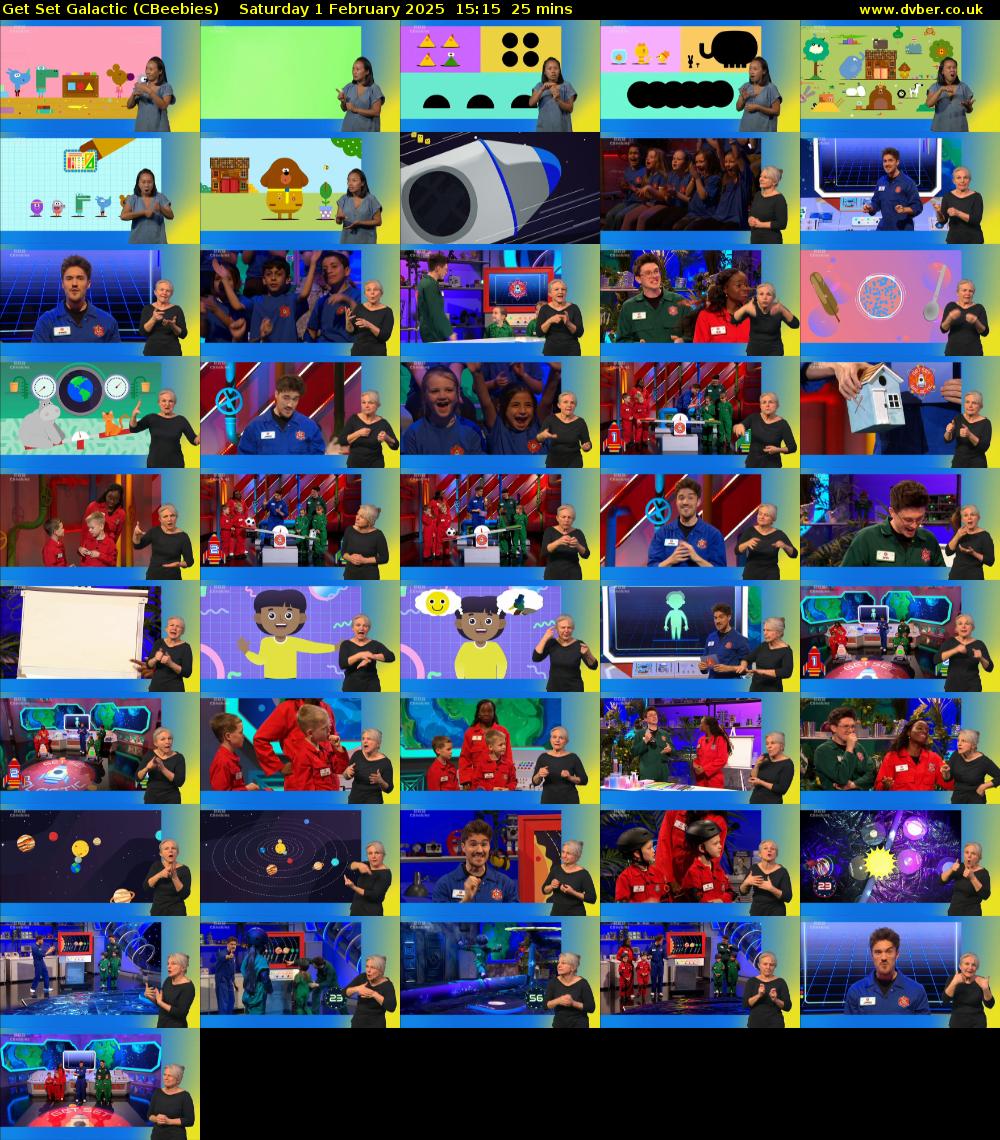 Get Set Galactic (CBeebies) Saturday 1 February 2025 15:15 - 15:40