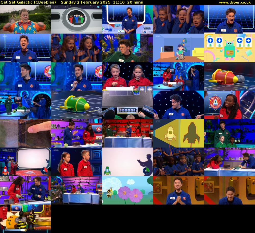 Get Set Galactic (CBeebies) Sunday 2 February 2025 11:10 - 11:30