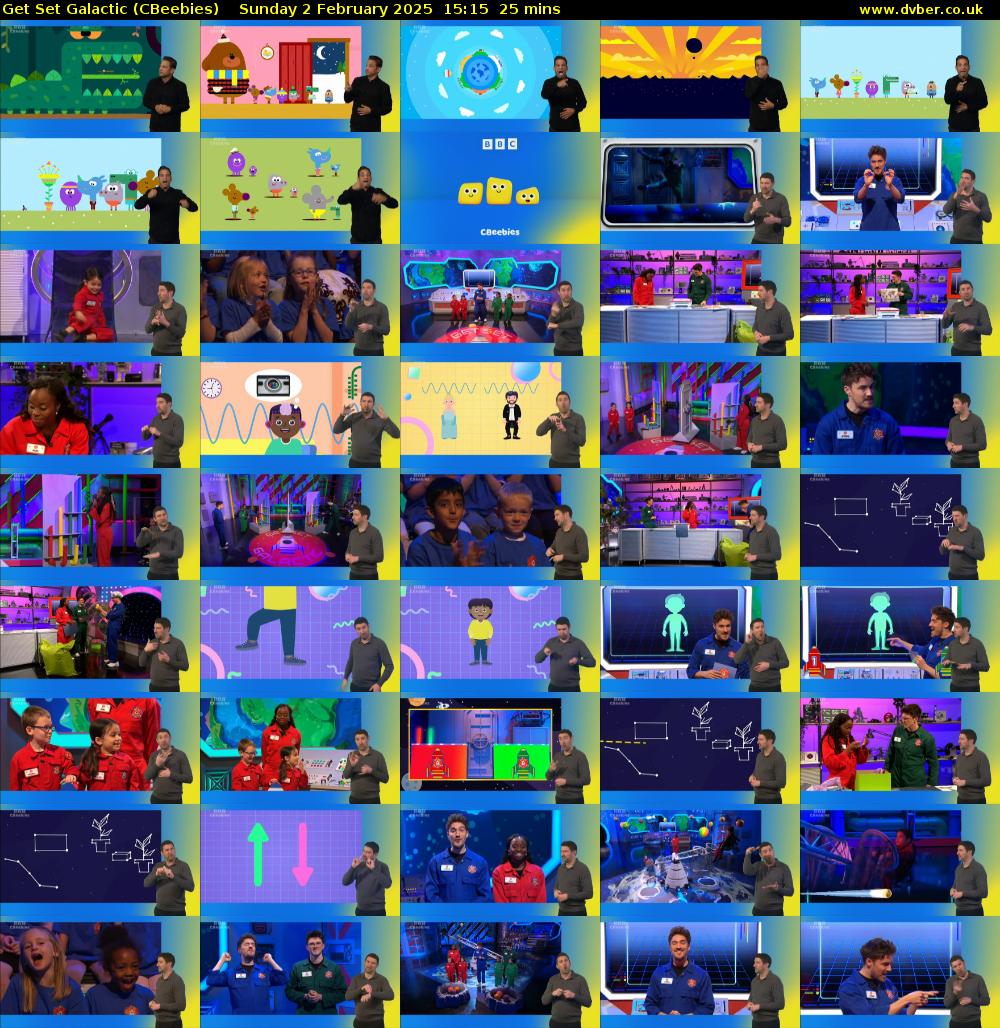 Get Set Galactic (CBeebies) Sunday 2 February 2025 15:15 - 15:40