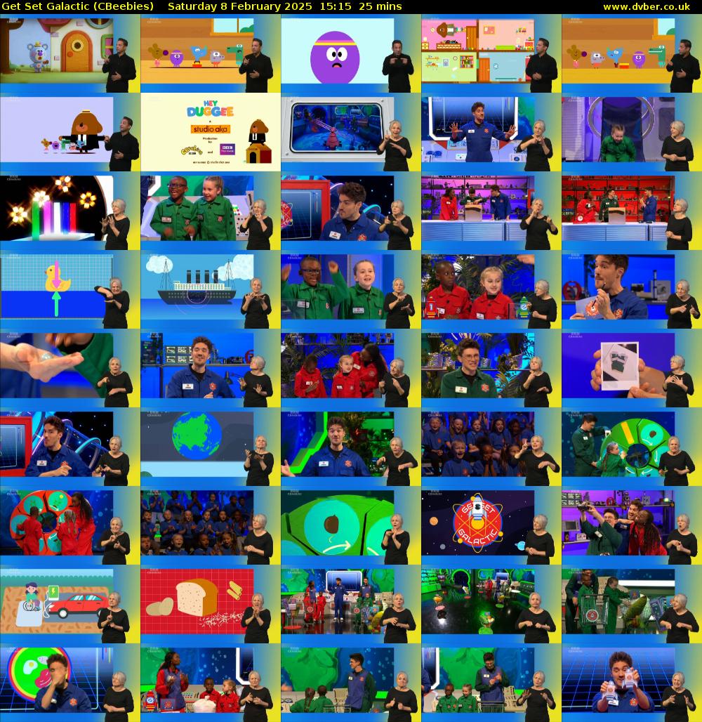 Get Set Galactic (CBeebies) Saturday 8 February 2025 15:15 - 15:40