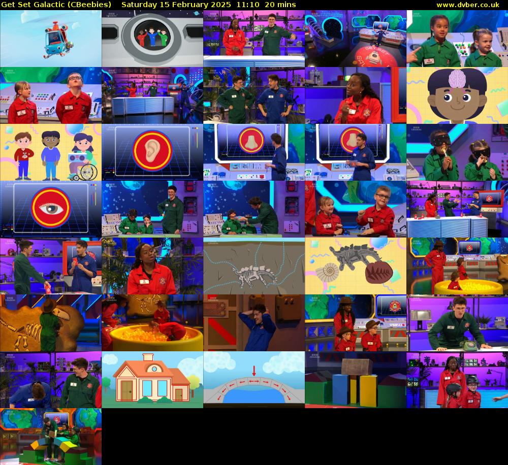 Get Set Galactic (CBeebies) Saturday 15 February 2025 11:10 - 11:30