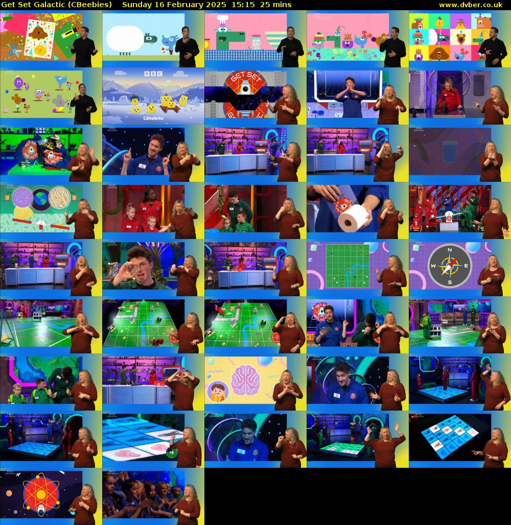 Get Set Galactic (CBeebies) Sunday 16 February 2025 15:15 - 15:40