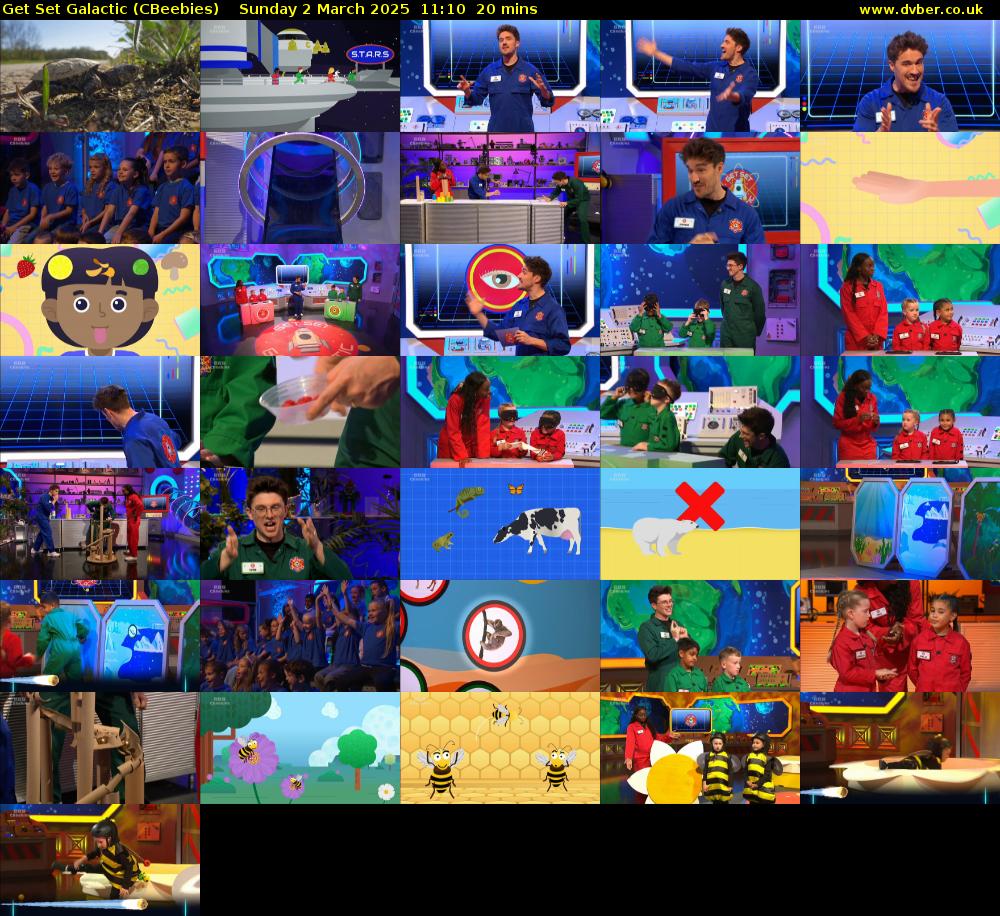Get Set Galactic (CBeebies) Sunday 2 March 2025 11:10 - 11:30