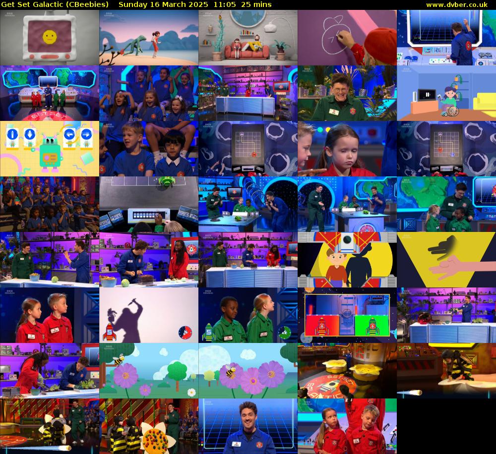 Get Set Galactic (CBeebies) Sunday 16 March 2025 11:05 - 11:30