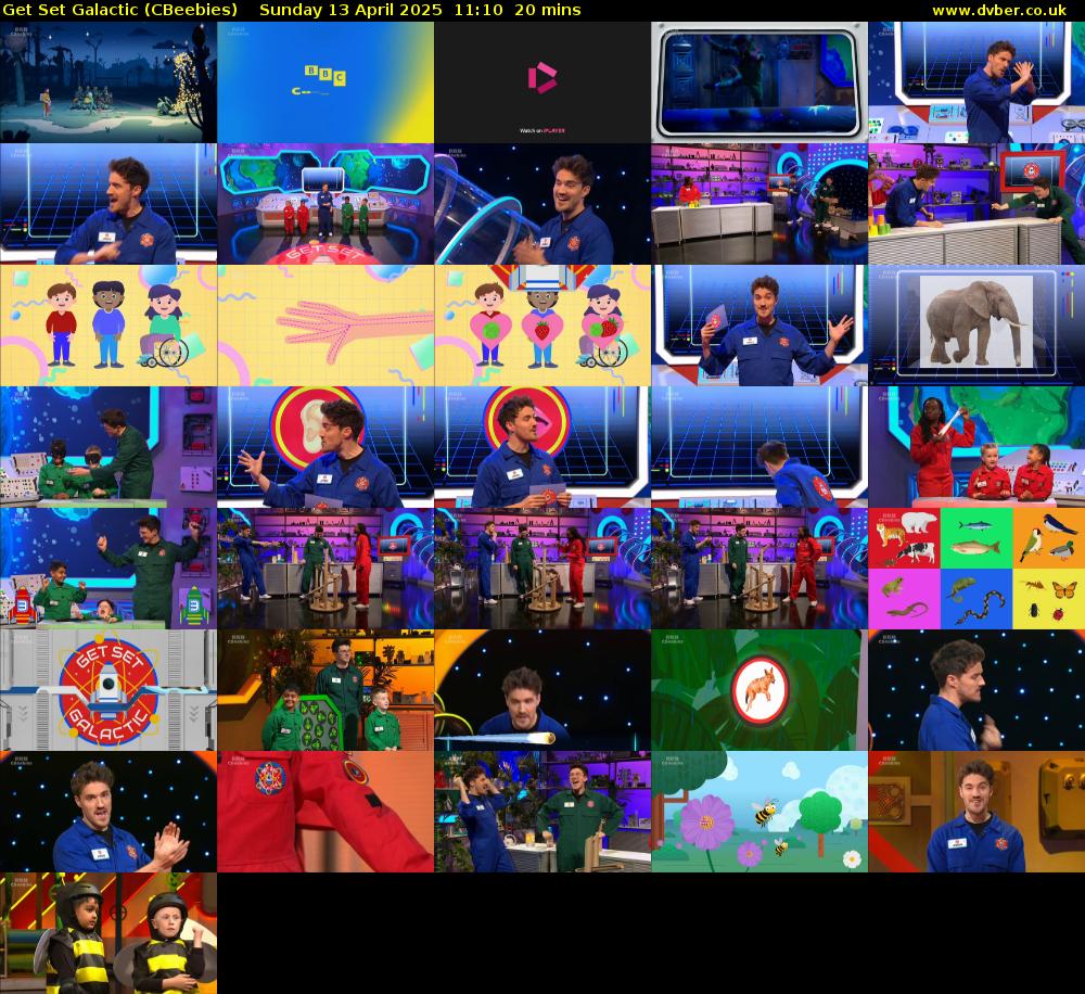 Get Set Galactic (CBeebies) Sunday 13 April 2025 11:10 - 11:30