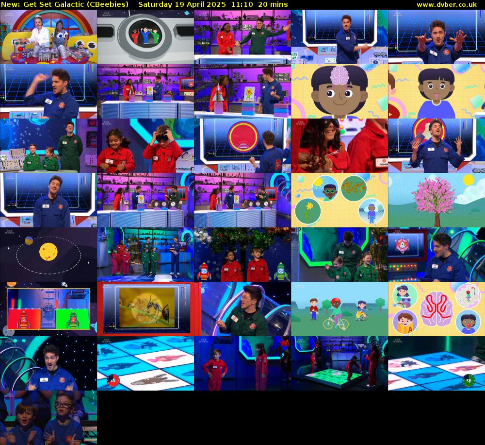 Get Set Galactic (CBeebies) Saturday 19 April 2025 11:10 - 11:30