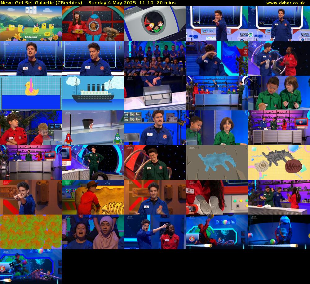 Get Set Galactic (CBeebies) Sunday 4 May 2025 11:10 - 11:30
