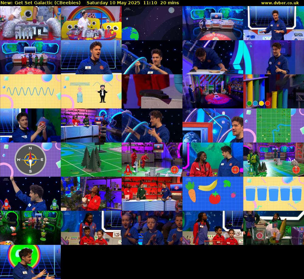 Get Set Galactic (CBeebies) Saturday 10 May 2025 11:10 - 11:30