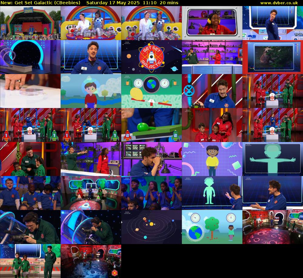 Get Set Galactic (CBeebies) Saturday 17 May 2025 11:10 - 11:30
