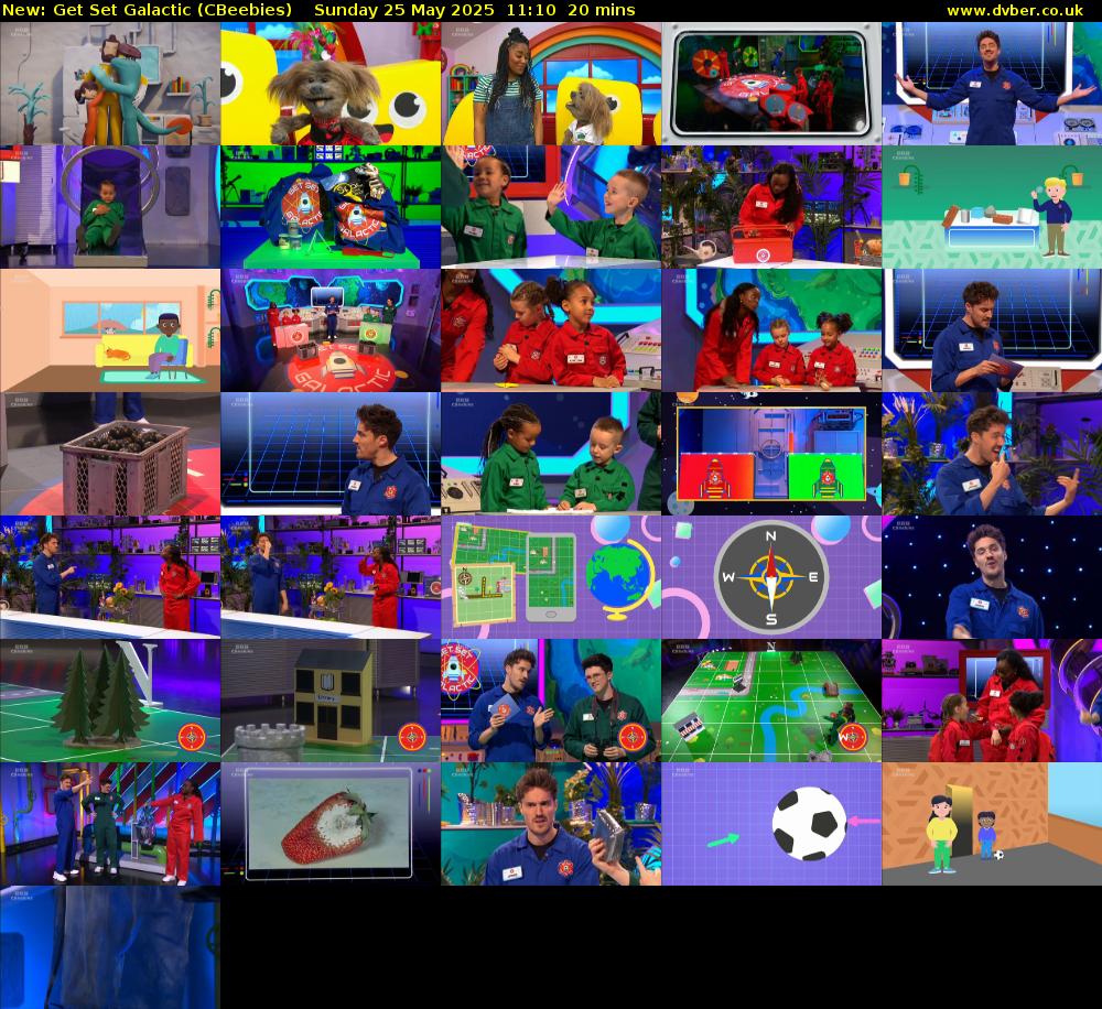 Get Set Galactic (CBeebies) Sunday 25 May 2025 11:10 - 11:30