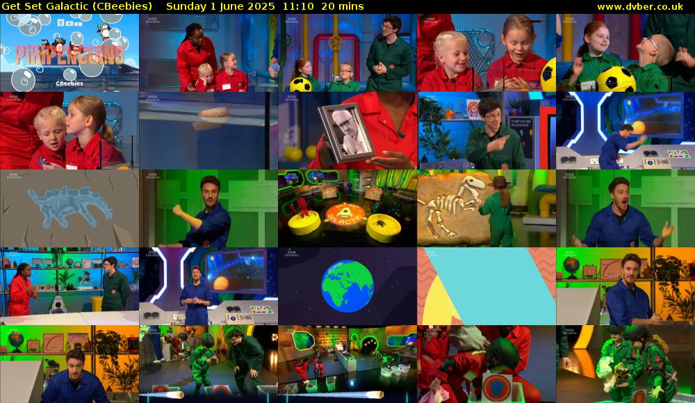 Get Set Galactic (CBeebies) Sunday 1 June 2025 11:10 - 11:30