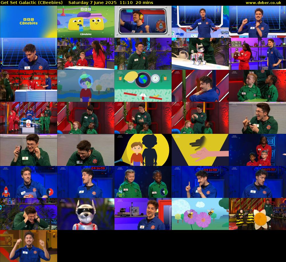 Get Set Galactic (CBeebies) Saturday 7 June 2025 11:10 - 11:30