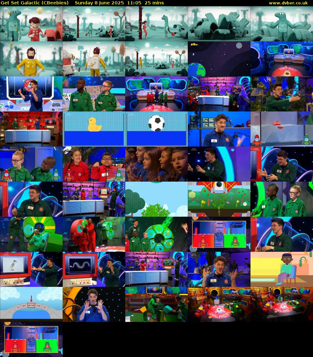 Get Set Galactic (CBeebies) Sunday 8 June 2025 11:05 - 11:30