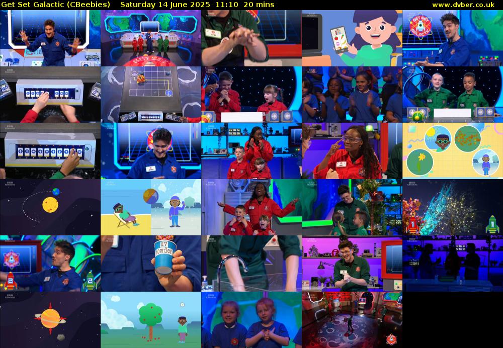 Get Set Galactic (CBeebies) Saturday 14 June 2025 11:10 - 11:30