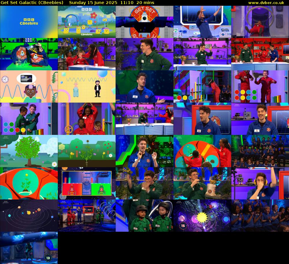 Get Set Galactic (CBeebies) Sunday 15 June 2025 11:10 - 11:30