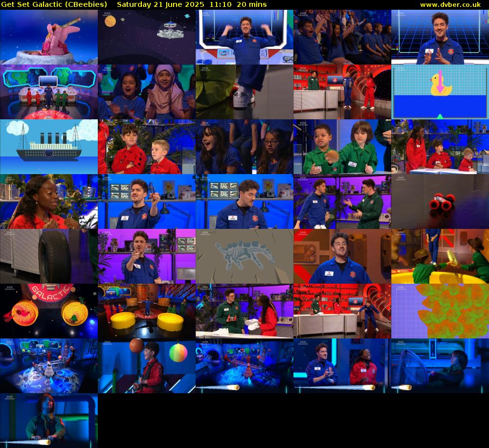 Get Set Galactic (CBeebies) Saturday 21 June 2025 11:10 - 11:30