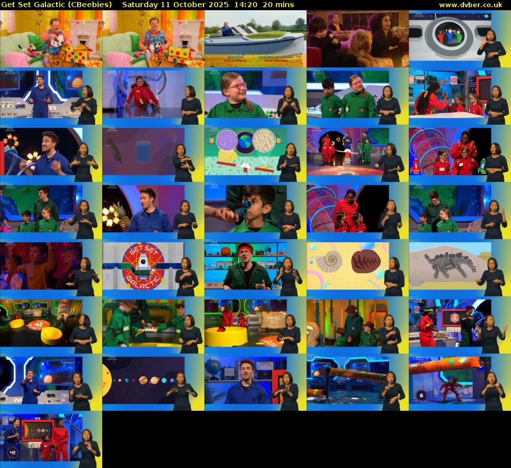 Get Set Galactic (CBeebies) Saturday 11 October 2025 14:20 - 14:40