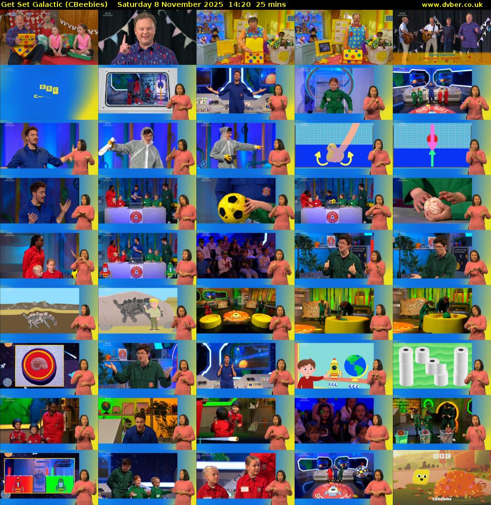 Get Set Galactic (CBeebies) Saturday 8 November 2025 14:20 - 14:45