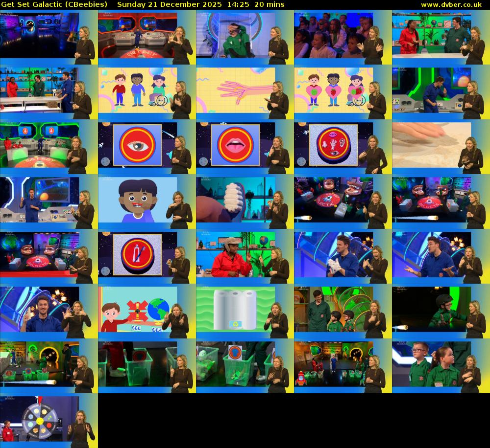 Get Set Galactic (CBeebies) Sunday 21 December 2025 14:25 - 14:45