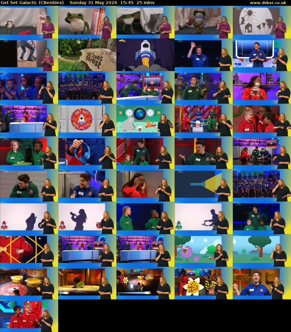 Get Set Galactic (CBeebies) Sunday 31 May 2026 15:45 - 16:10