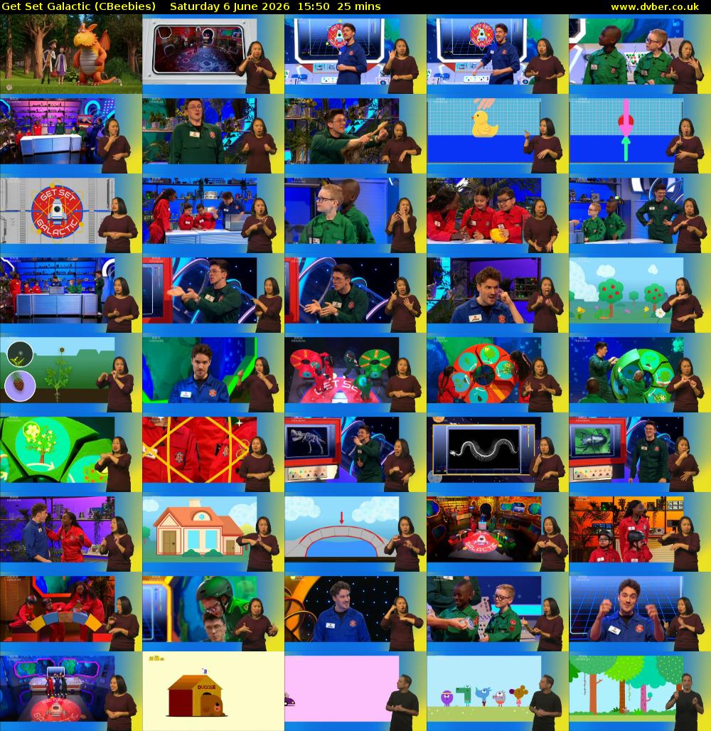Get Set Galactic (CBeebies) Saturday 6 June 2026 15:50 - 16:15