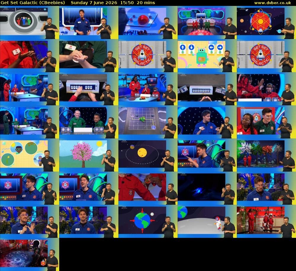 Get Set Galactic (CBeebies) Sunday 7 June 2026 15:50 - 16:10