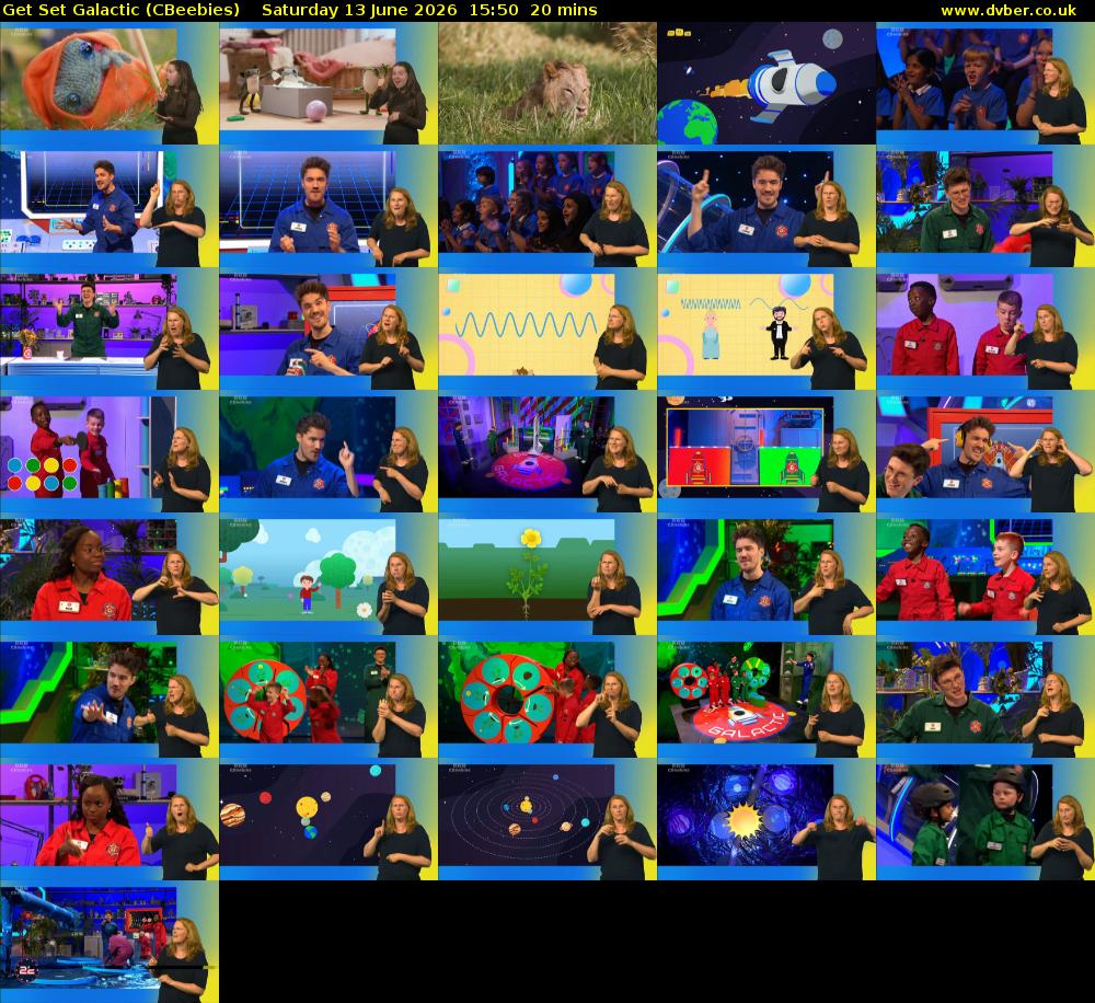 Get Set Galactic (CBeebies) Saturday 13 June 2026 15:50 - 16:10