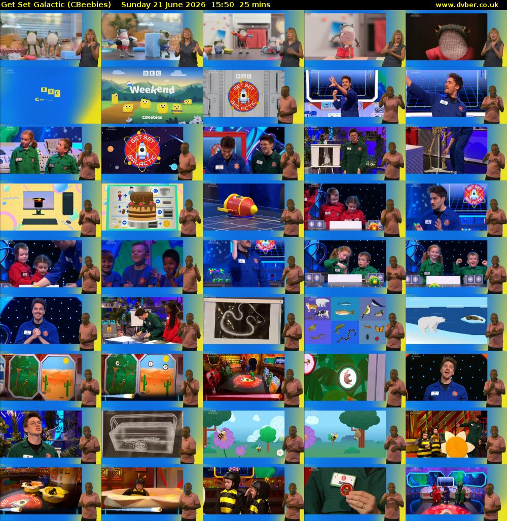 Get Set Galactic (CBeebies) Sunday 21 June 2026 15:50 - 16:15