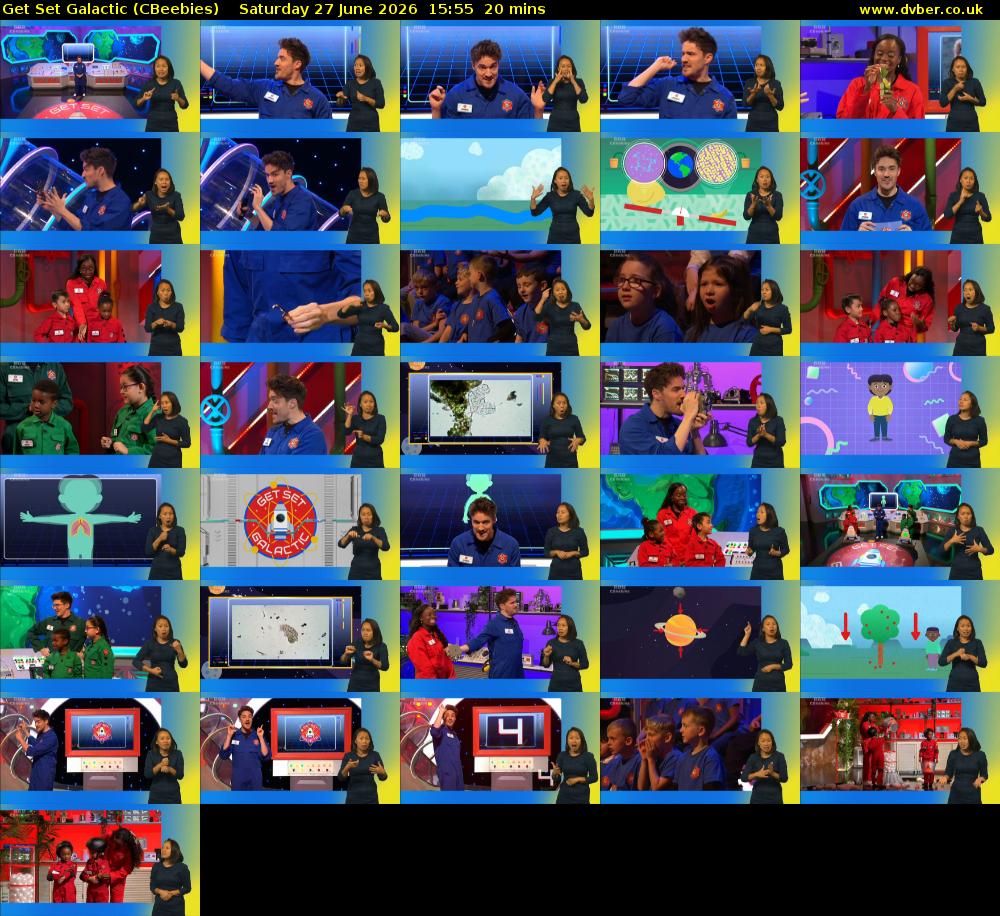 Get Set Galactic (CBeebies) Saturday 27 June 2026 15:55 - 16:15