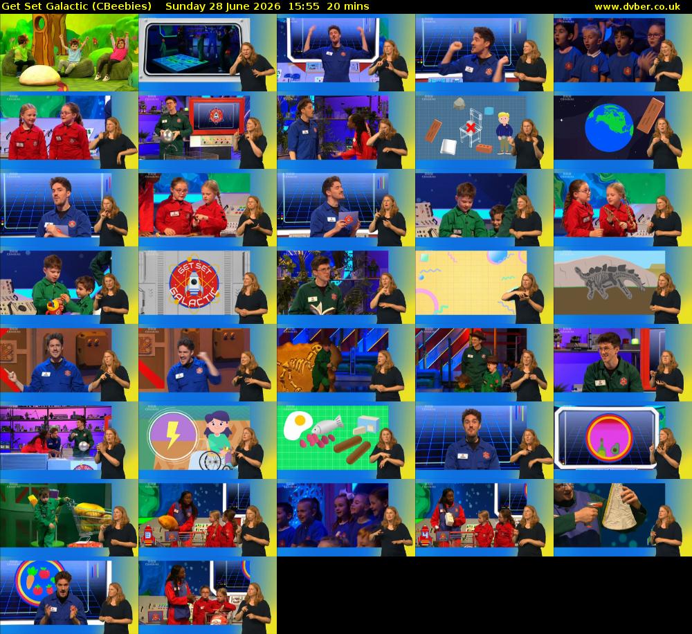 Get Set Galactic (CBeebies) Sunday 28 June 2026 15:55 - 16:15