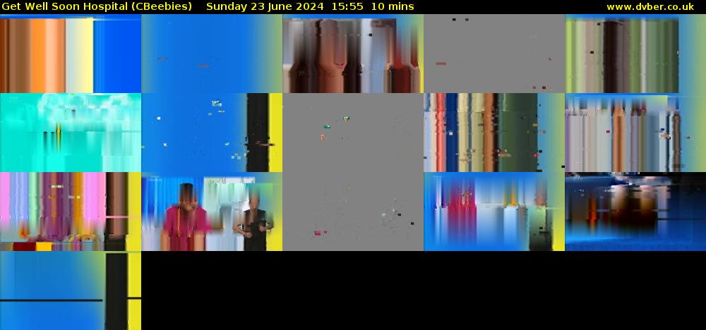 Get Well Soon Hospital (CBeebies) Sunday 23 June 2024 15:55 - 16:05