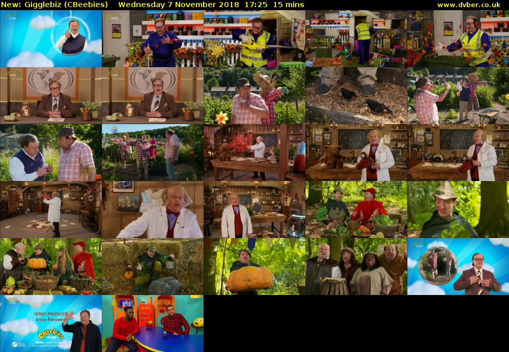 Gigglebiz (CBeebies) Wednesday 7 November 2018 17:25 - 17:40