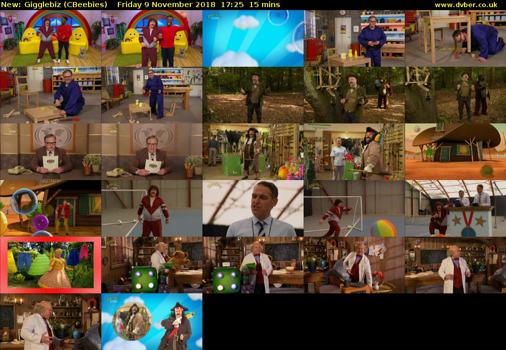 Gigglebiz (CBeebies) Friday 9 November 2018 17:25 - 17:40