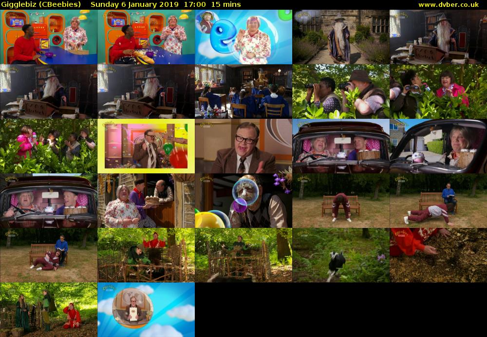 Gigglebiz (CBeebies) Sunday 6 January 2019 17:00 - 17:15