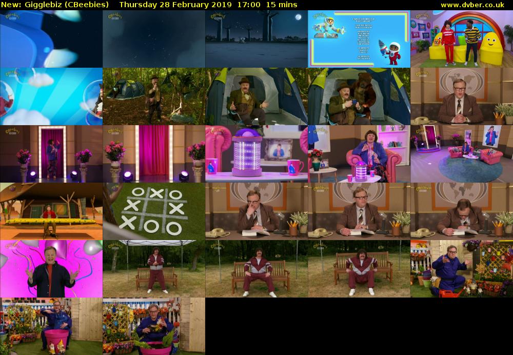Gigglebiz (CBeebies) Thursday 28 February 2019 17:00 - 17:15