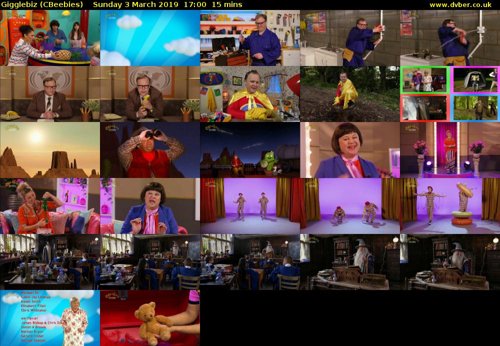 Gigglebiz (CBeebies) Sunday 3 March 2019 17:00 - 17:15