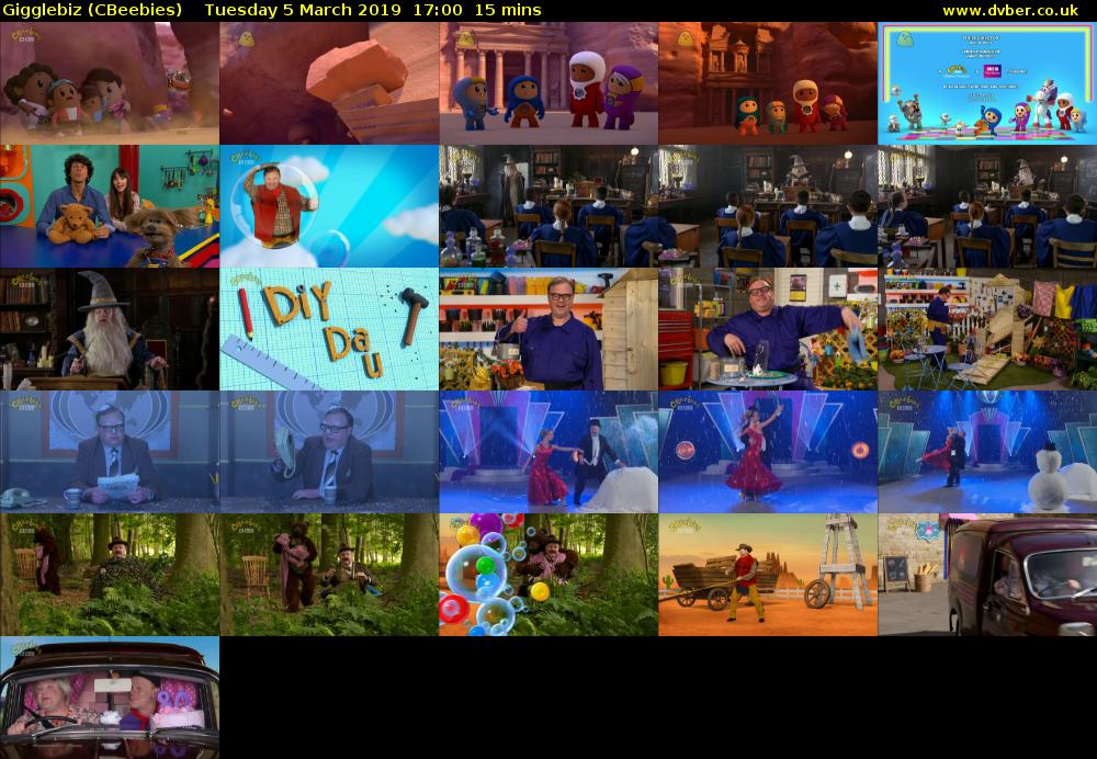 Gigglebiz (CBeebies) Tuesday 5 March 2019 17:00 - 17:15