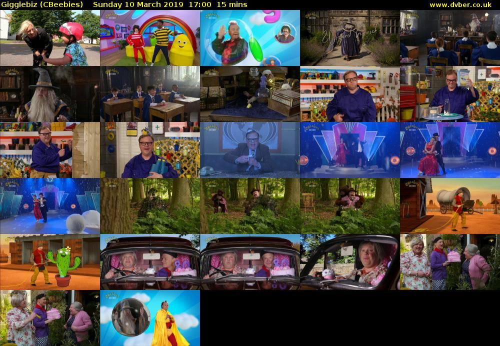 Gigglebiz (CBeebies) Sunday 10 March 2019 17:00 - 17:15
