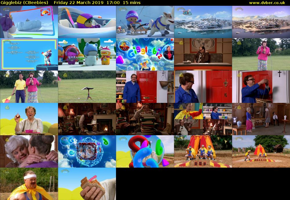 Gigglebiz (CBeebies) Friday 22 March 2019 17:00 - 17:15