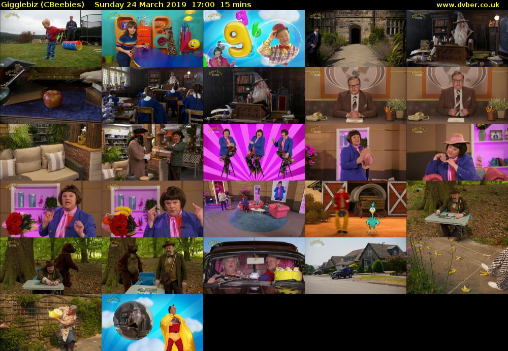 Gigglebiz (CBeebies) Sunday 24 March 2019 17:00 - 17:15