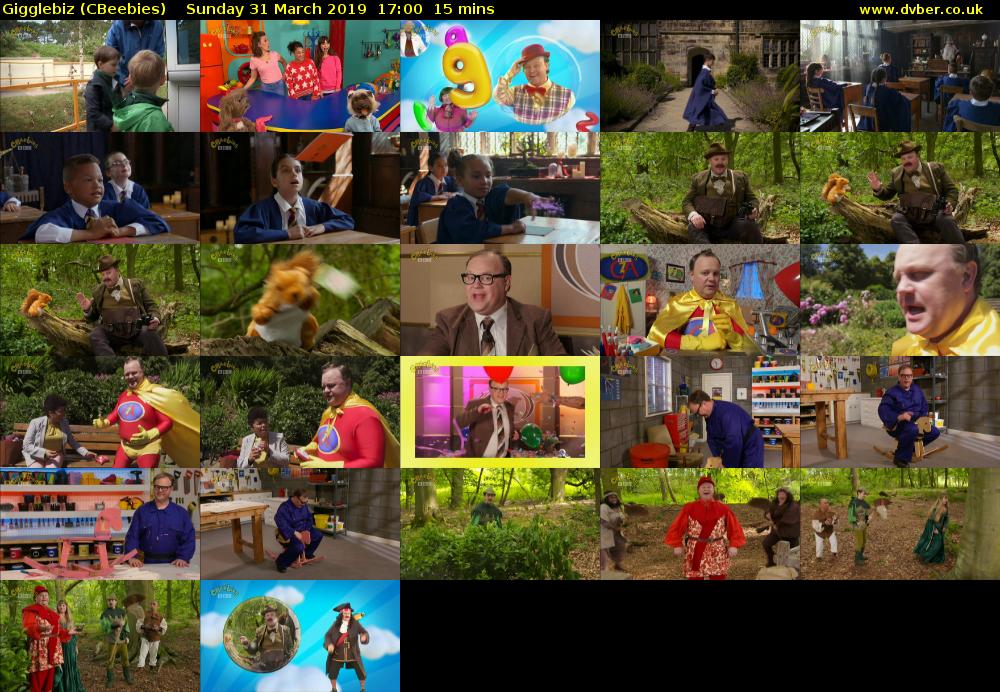 Gigglebiz (CBeebies) Sunday 31 March 2019 17:00 - 17:15