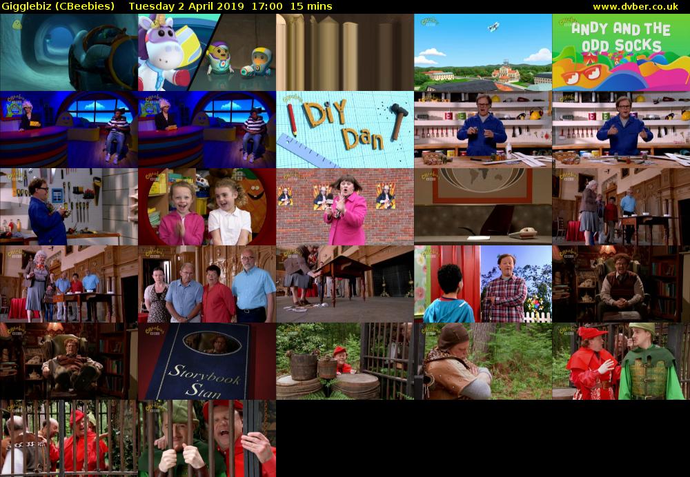 Gigglebiz (CBeebies) Tuesday 2 April 2019 17:00 - 17:15