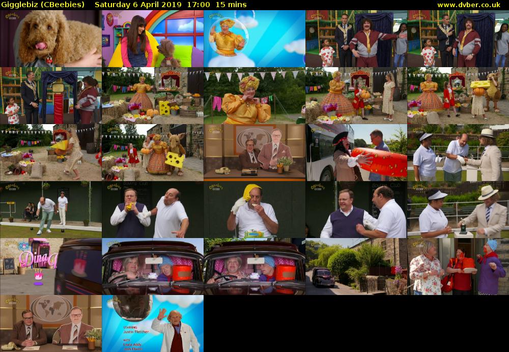Gigglebiz (CBeebies) Saturday 6 April 2019 17:00 - 17:15
