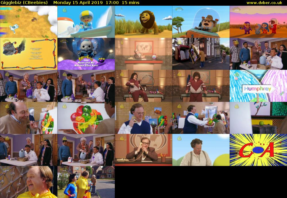 Gigglebiz (CBeebies) Monday 15 April 2019 17:00 - 17:15
