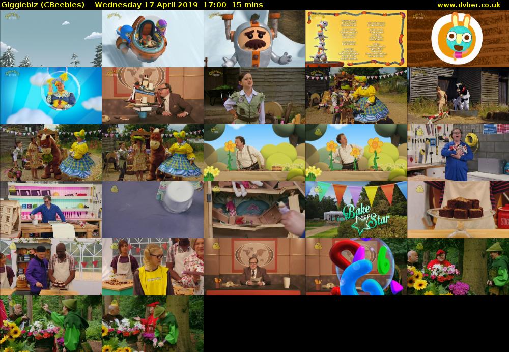 Gigglebiz (CBeebies) Wednesday 17 April 2019 17:00 - 17:15