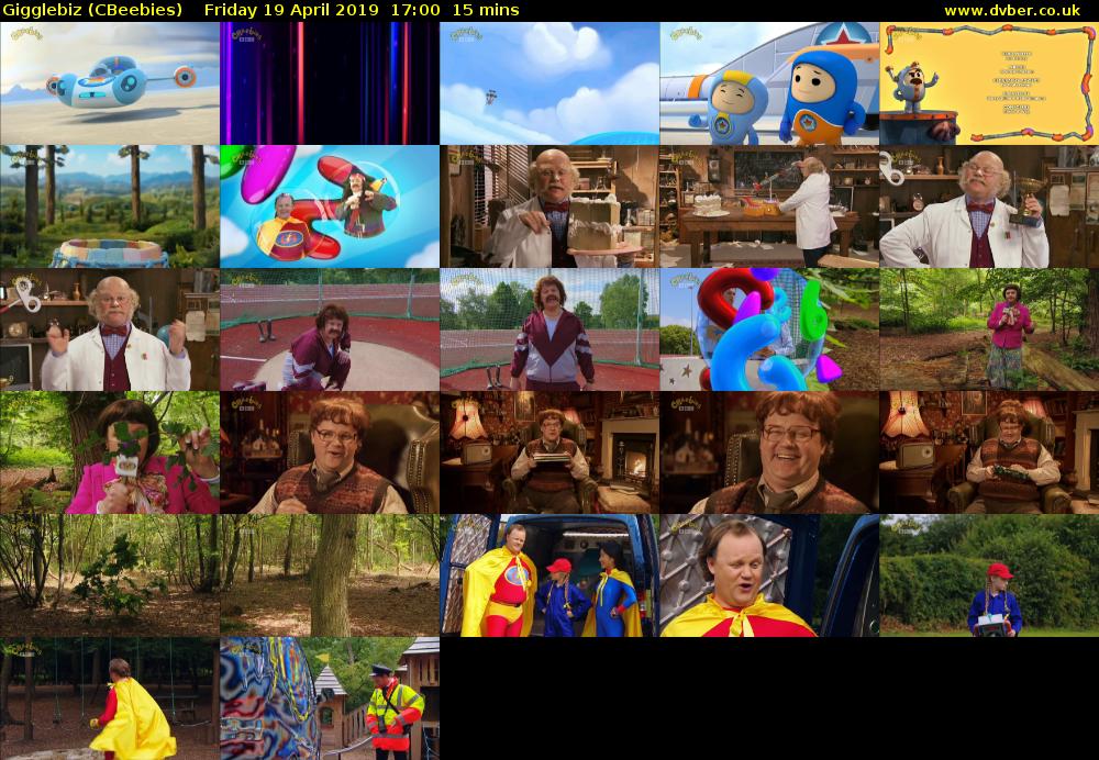 Gigglebiz (CBeebies) Friday 19 April 2019 17:00 - 17:15