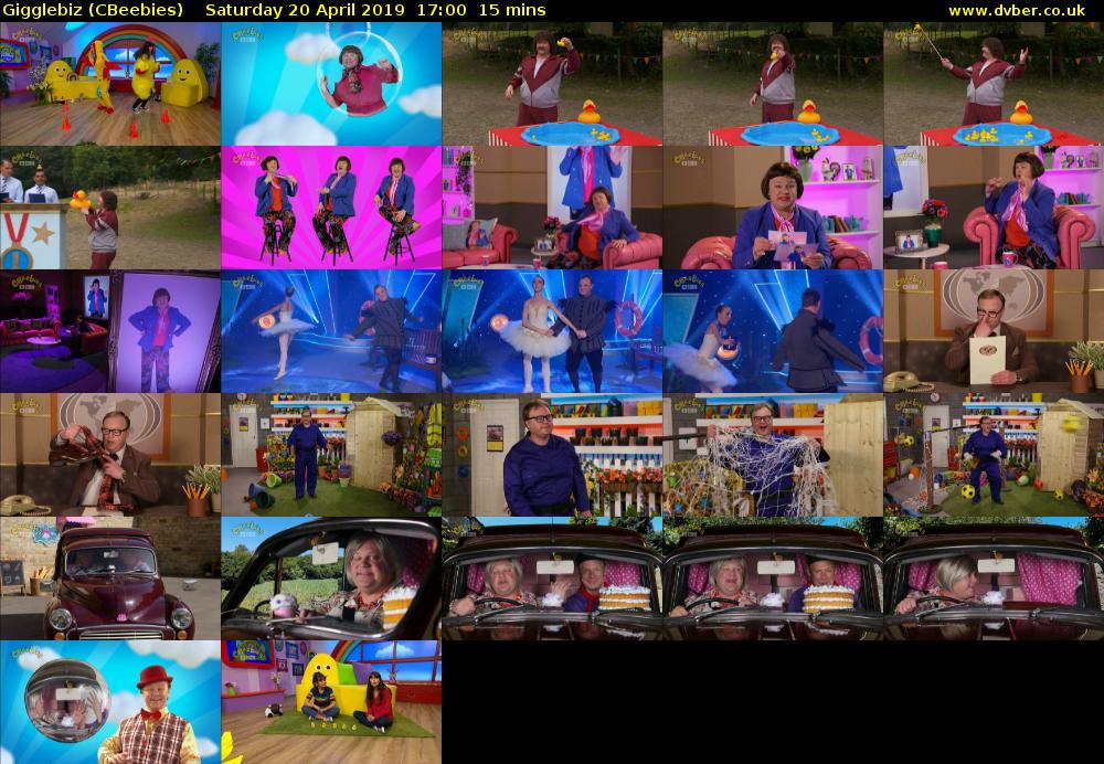 Gigglebiz (CBeebies) Saturday 20 April 2019 17:00 - 17:15