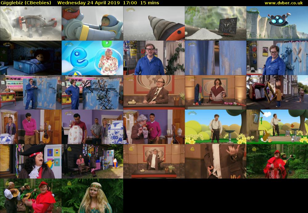 Gigglebiz (CBeebies) Wednesday 24 April 2019 17:00 - 17:15